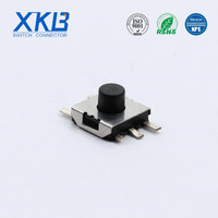 Hot sale manufacture XKB brand vertical smd normally closed tact switch without sensitive