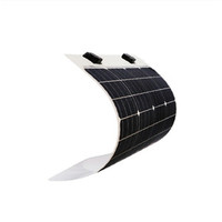 more images of high efficiency 50w monocrystalline flexible solar panel for car and boat