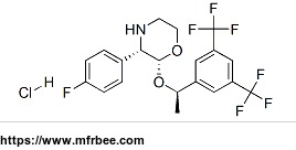 _2r_3s_2_1r_1_3_5_bis_trifluoromethyl_phenyl_ethoxy_3_4_fluorophenyl_morpholine_hydrochloride