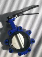 Butterfly valve 6'' with Handle Wafer type low temperature