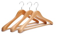 more images of Light Maple Satin & Chrome Wooden Hanger