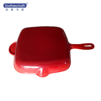 Enameled Cast Iron BBQ Grill Pan