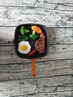 more images of Square Cast Iron Enameled Grill Pan