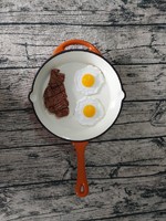 more images of High Quality Enamel Cast Iron Skillet/ Cast Iron Fry Pan