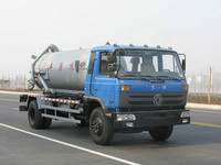 Dongfeng 153 all wheel drive 9.45ton sewage suction truck