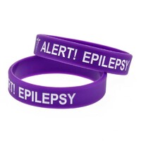 more images of Buy Custom Purple Silicone Rubber Bracelets/Wristbands