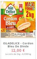 ISLADELICE - Cordon Bleu De Dinde