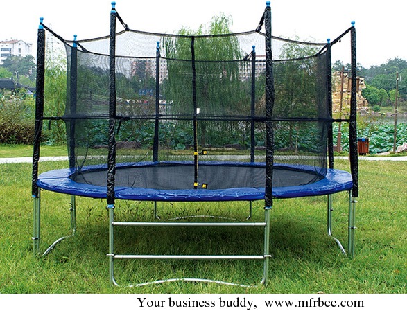round_trampolines_with_safety_enclosure
