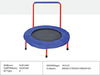 Inflatable trampolines with handrails