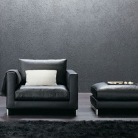 more images of Minotti same design morden single seat sofa solid wood frame sofa real leather sofa