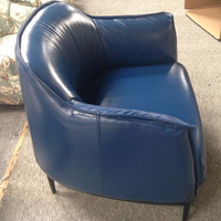 more images of Poliform same item easy chair real leather leisure chair Micro fibre easy chair