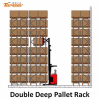 warehouse double deep pallet storage rack