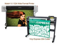 Mutoh ValueJET 1324 Large Format Color Printer ValuePrint & Cut Package (ARIZAPRINT)