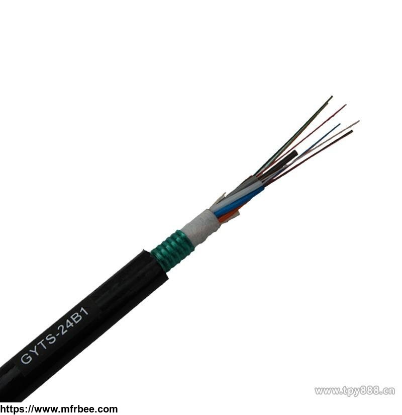 ps2_aerial_armoured_pe_out_sheath_2_core_gyts_fiber_optic_cable