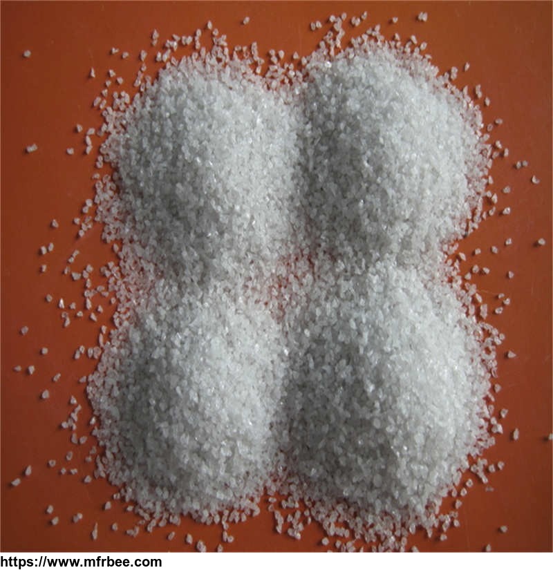 white fused alumina grain size sand: