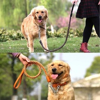 more images of Hot Sale Cow Leather Big Dog Leash Rope and Collar Sets ,Big Dog Rope Neck Collar sets