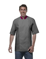 more images of Chef Jacket Short Sleeve with Snap Button Closer