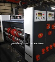 more images of QH corrugated cardboard chain feeder flexo printing slotter die cutter machine