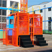 High Efficiency Double-cage Construction Elevator SC200/200 on Sale