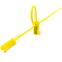 more images of Zip Ties Plastic Security Seals Tamper Proof SHipping Seals Numberd Tag (SL-01F,Yellow)