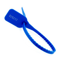more images of Plastic Tamper Seals Zip Ties Self-Locking Tag Container Seals Number Tag (SL-03FBlue)