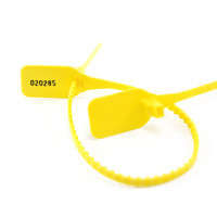 Plastic Zip Ties Security Tamper Seals Locking Tag Yellow Numberd Ties (SL-03FYellow)