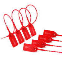 more images of Pull Tight Tamper Security Seals Plastic Bead 250mm Red Clothes Shoes Label (SL-06F Red)