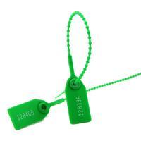 more images of Green 250mm Security Seals Tamper Proof Beaded Numberd Plastic Tag (SL-06F Green)