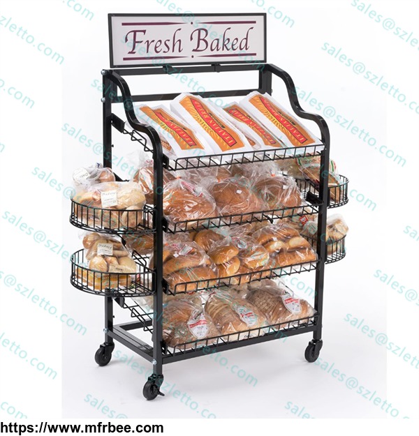 hot_sale_wire_metal_four_tiered_bakery_retail_store_display_stand_rack
