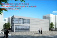 structural steel frame car showroom design factory