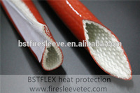 Silicone Rubber Fiberglass Sleeve With Velcro