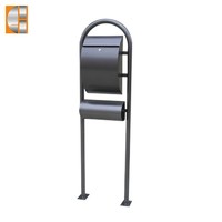 GH-1311R1-U3P Gray color stainless steel mailbox