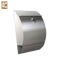 GH-1314 modern style stainless  steel wall mailbox