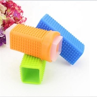more images of Factory Supply Pet Hair Remover Lint Brush Silicone Pet Grooming Brush