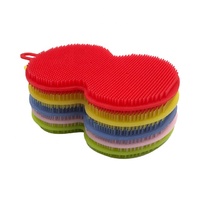 Hot Selling Kitchen Silicone Dish Scrubbers Scratch Silicone Dish Washing Brush