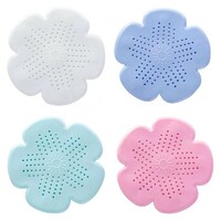 Flower Shape Shower Drain Stopper Rubber Silicone Sink Water Stopper Filter Drainer