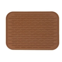 more images of Amazon New Kitchen Waterproof Silicone Dish Drying Mat Dish Drainer Pad