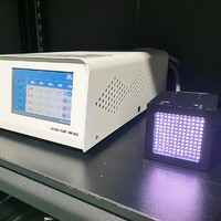 Air cooled customer specific UV LED cure with four curing heads for printing