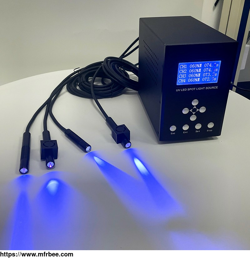 custom_specific_highly_efficient_cool_cure_365_led_uv_spot_curing_device_with_4_irradiation_heads