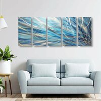 more images of 5 Panel Wall Art | Modern Elements Metal Art