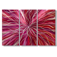 more images of Red Metal Wall Art | Modern Elements Metal Art