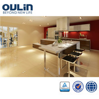 more images of Oulin high end European style wood veneer kitchen cabinet for sale