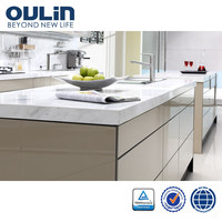 Oulin hot selling toppest quality modern high gloss kitchen cabinet designs