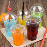 Disposable Plastic Drinking Cold Juice Blank Pet Cup