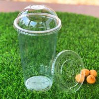 Pet Cup Cold Cuppet 16oz Plastic Disposable Cups 16oz/500ml Disposable Clear PET Plastic Cup Cold Coffee Juice Cup