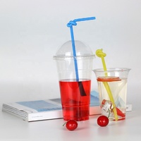 16oz-98 500ml Disposable PET Plastic cold Beverage cups