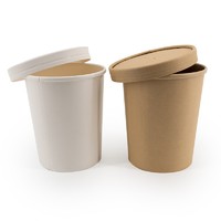 disposable paper soup cup 16oz 26oz 32oz cup