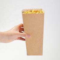 Snacks Boat Box Shape Kraft Paper Container For Fast Food Paper Tray