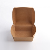 Top Sale Biodegradable Food Packaging Take Out For Restaurant Kraft Paper box Wholesale