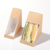 disposable kraft paper box to go food container box for lunch salad with different size